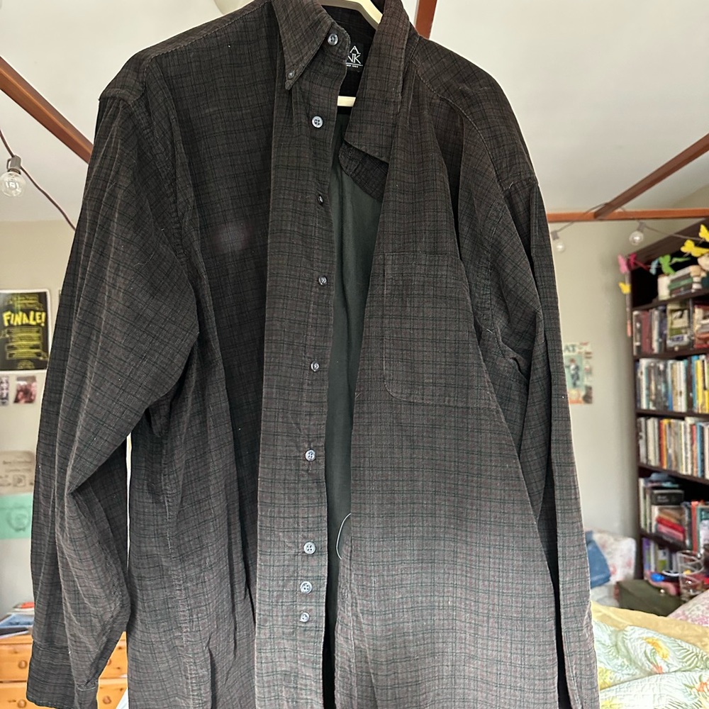 NWOT Jos A Bank corduroy button up